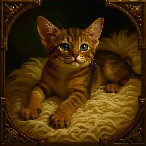 AI image of an abyssinian cat