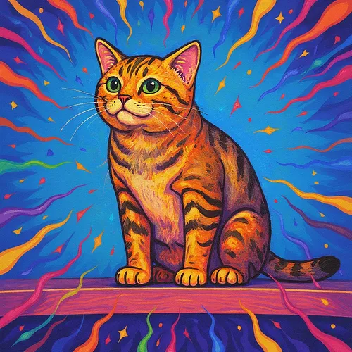 AI image of an american shorthair cat