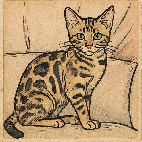 AI image of a bengal cat