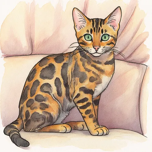 AI image of a bengal cat