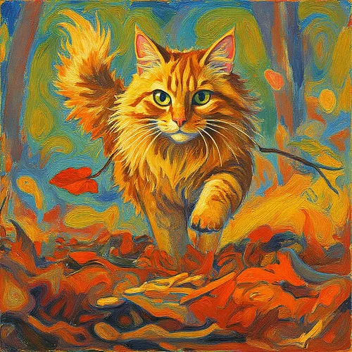 AI image of a maine coon cat