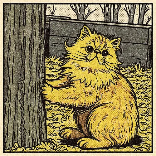 AI image of a persian cat