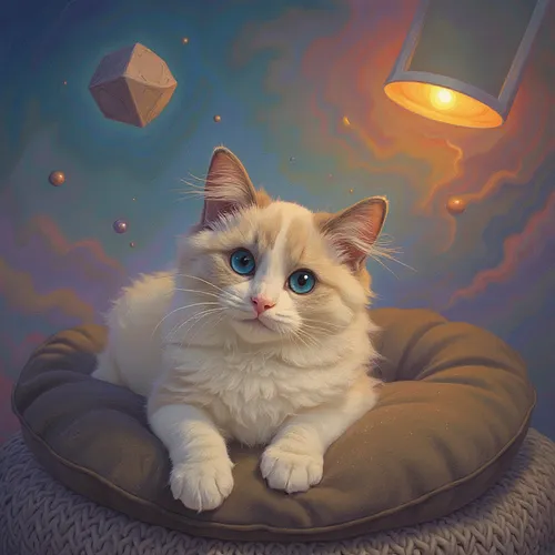 AI image of a ragdoll cat