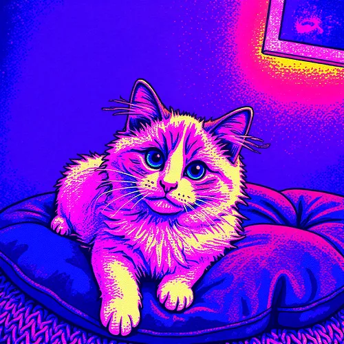 AI image of a ragdoll cat