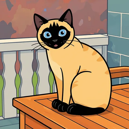 AI image of a siamese cat