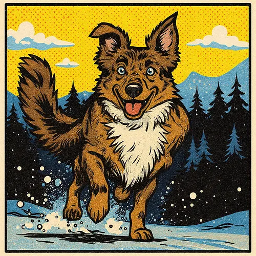 AI image of an australian shepherd