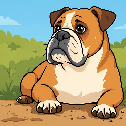 AI image of a bulldog