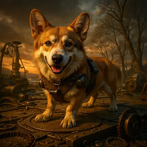 AI image of a corgi