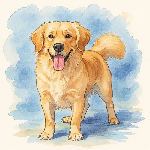 AI image of a golden retriever