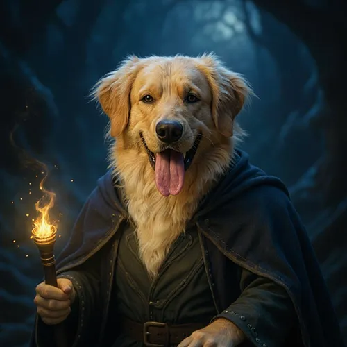 AI image of a golden retriever