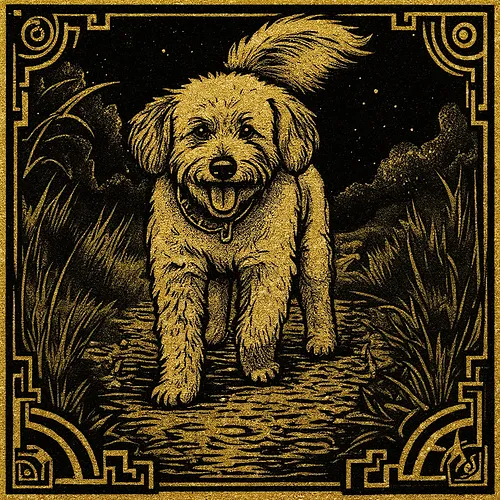 AI image of a poodle