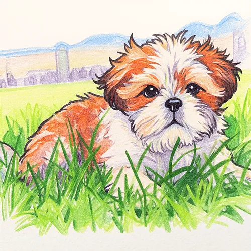 AI image of a shih tzu
