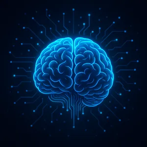 Training AI model illustration