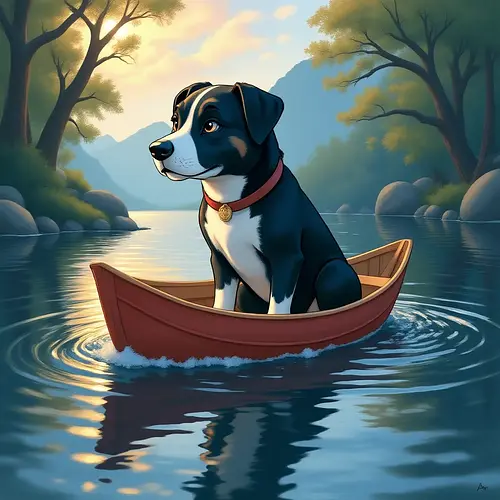 AI image of a pet in artistic style