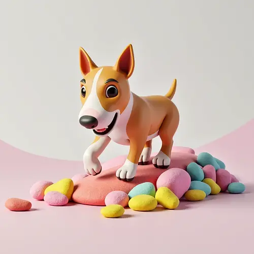 AI image of a pet in 3D render style