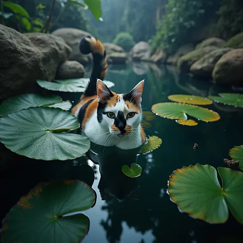 AI image of a pet in digital painting style