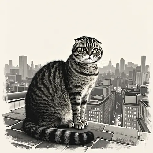 AI image of a pet in pencil sketch style
