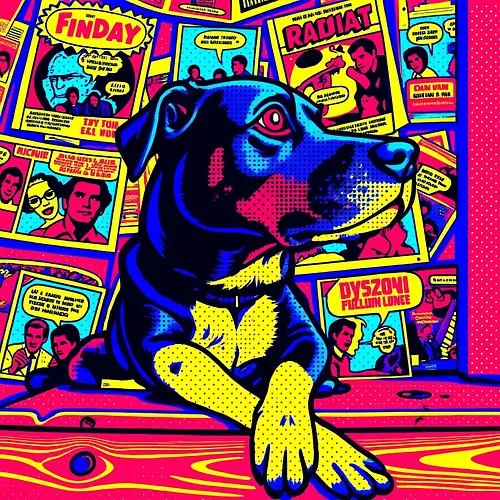 AI image of a pet in pop art style