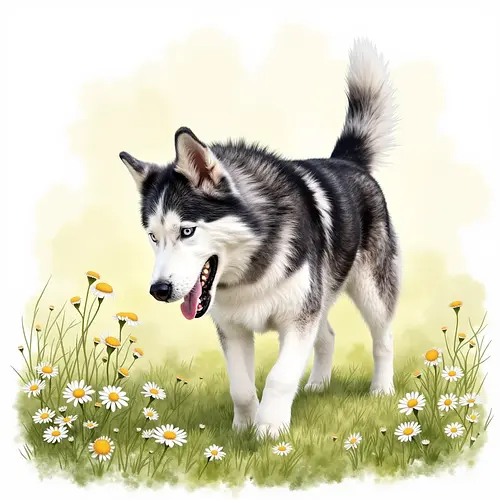 AI image of a pet in watercolor style