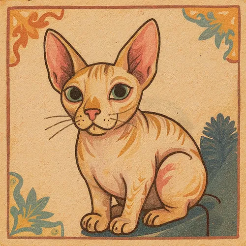 AI image of a sphynx cat
