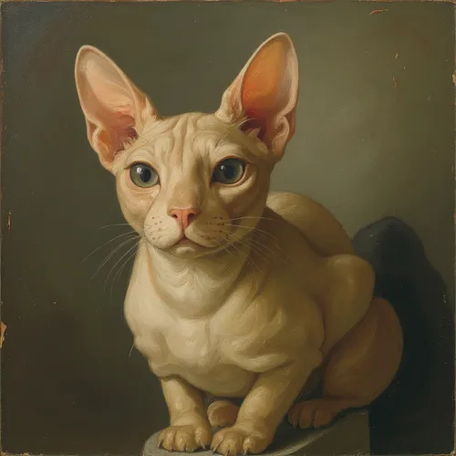 AI image of a sphynx cat