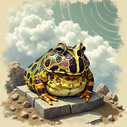 AI pet image at Machu Picchu in Peru