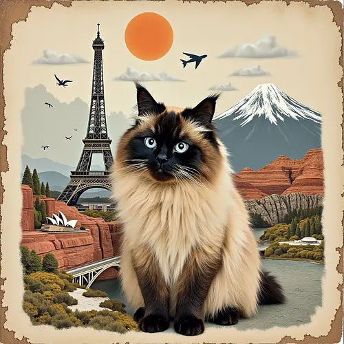 AI-generated pet image with country-themed background
