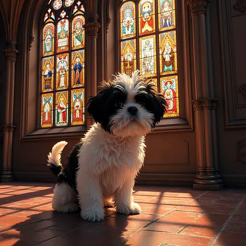 AI-generated pet image on a French café street