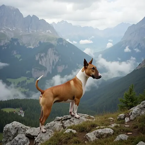 AI-generated pet image on a German cobblestone street