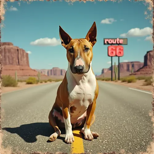 AI-generated pet image in an American cityscape