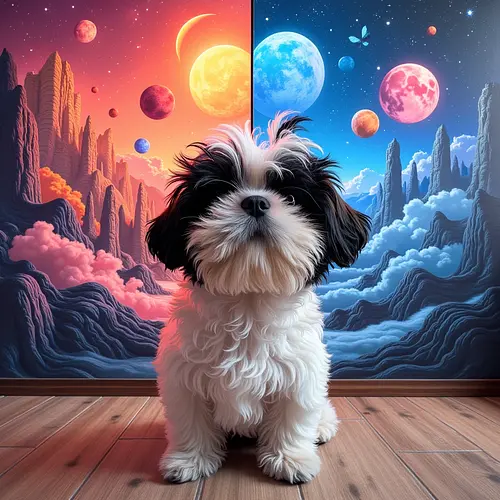 Comparison of AI pet portraits vs other pet art