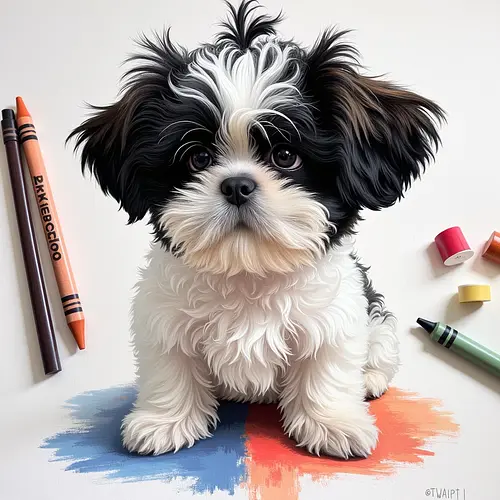 Close-up comparison of AI vs hand-painted pet portrait quality