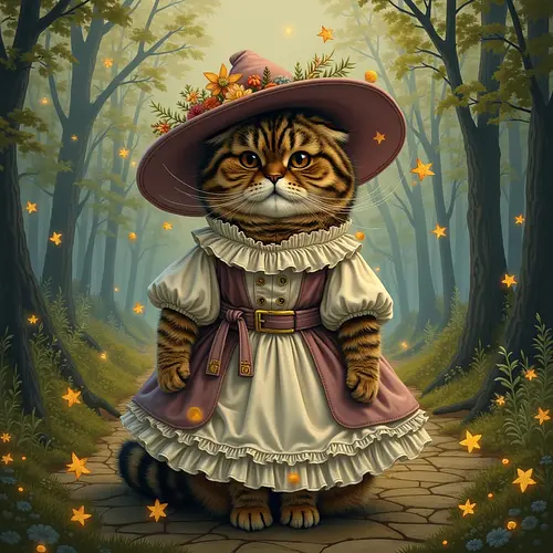 AI-generated pet in a themed outfit or costume