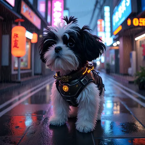 AI-generated pet in a themed outfit or costume