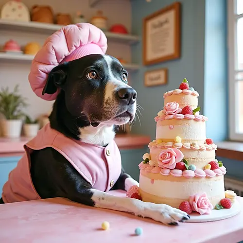 AI-generated pet in chef costume