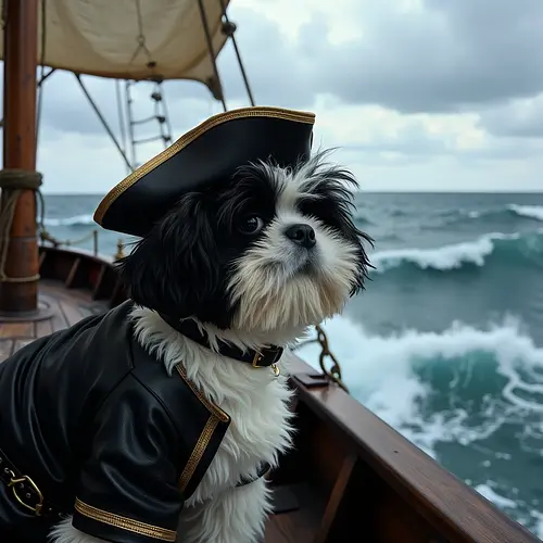 AI-generated pet in pirate costume