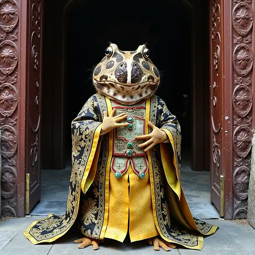 AI-generated pet in royal costume
