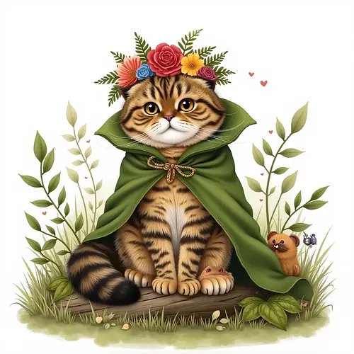 AI-generated pet in wizard costume