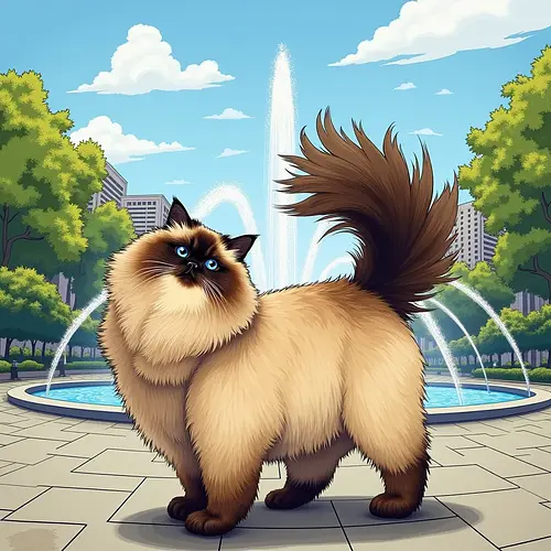 AI-generated pet image with Atlanta skyline
