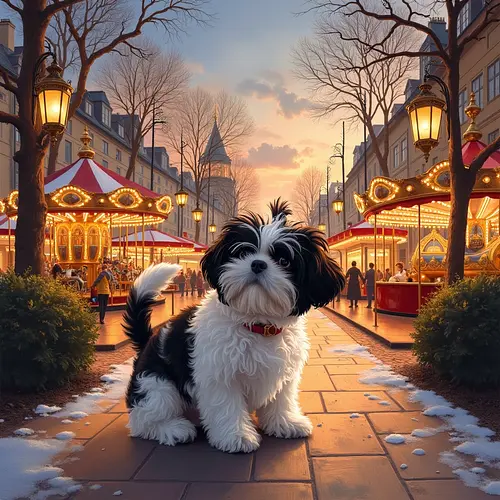 AI-generated pet image with Copenhagen harbor