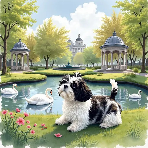 AI-generated pet image with Dublin landmarks