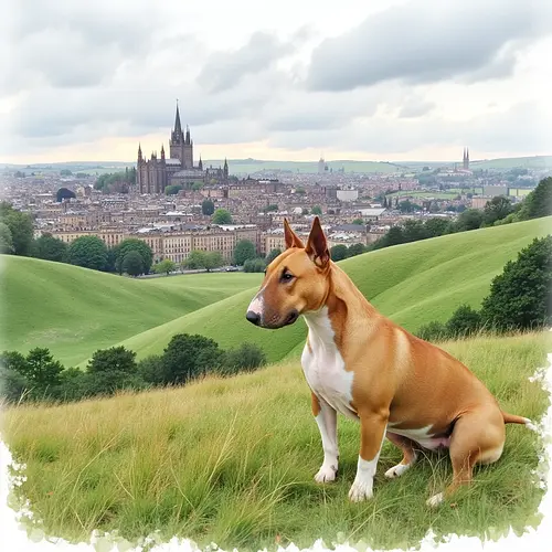 AI-generated pet image with Edinburgh Castle