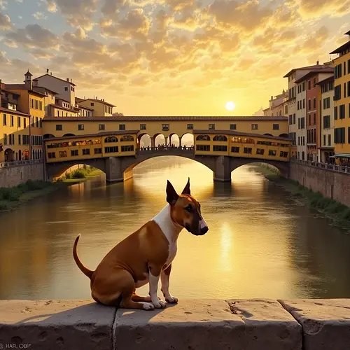 AI-generated pet image with Florence Duomo