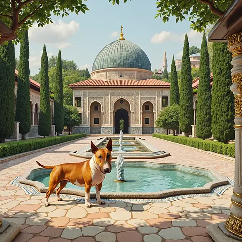 AI-generated pet image with Hagia Sophia