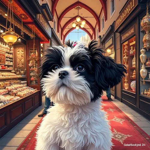 AI-generated pet image with Hagia Sophia