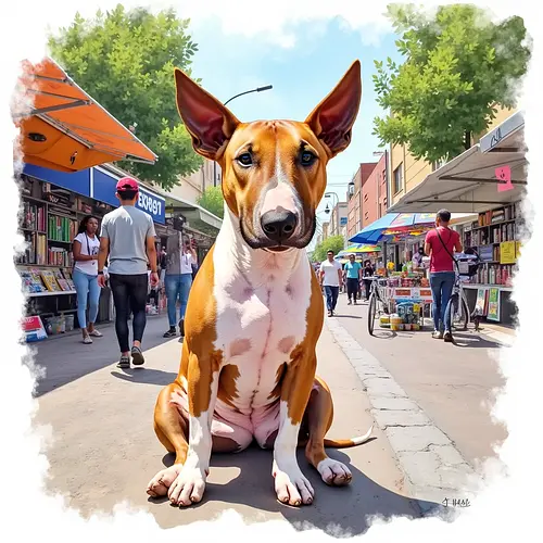 AI-generated pet image with Johannesburg skyline