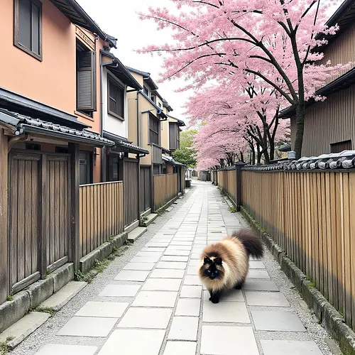 AI-generated pet image at Fushimi Inari