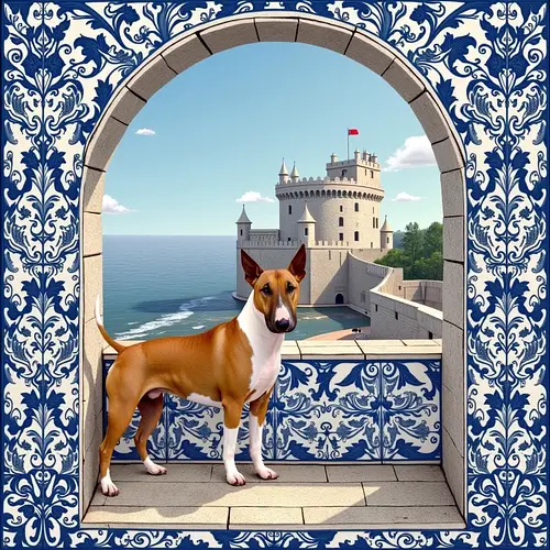 AI-generated pet image with Lisbon tram