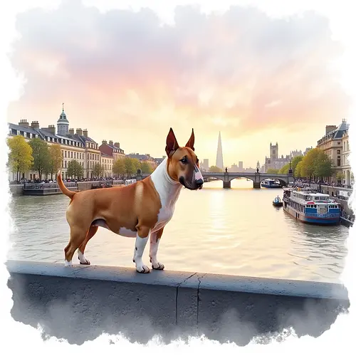AI-generated pet image with Tower Bridge