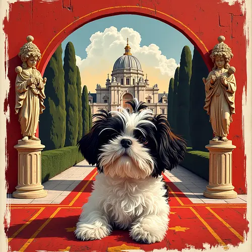 AI-generated pet image in Plaza Mayor